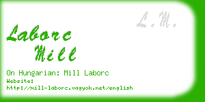 laborc mill business card